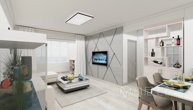 105㎡/三室一廳一衛/現代