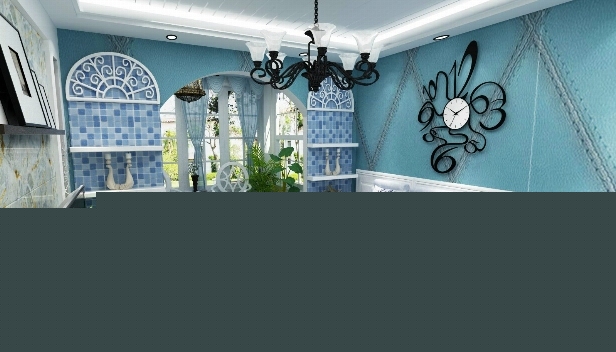 90㎡/兩室兩廳一衛/地中海