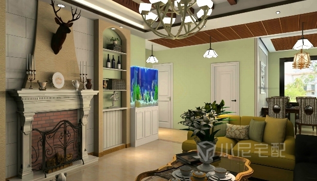 120㎡/三室兩廳一衛/田園