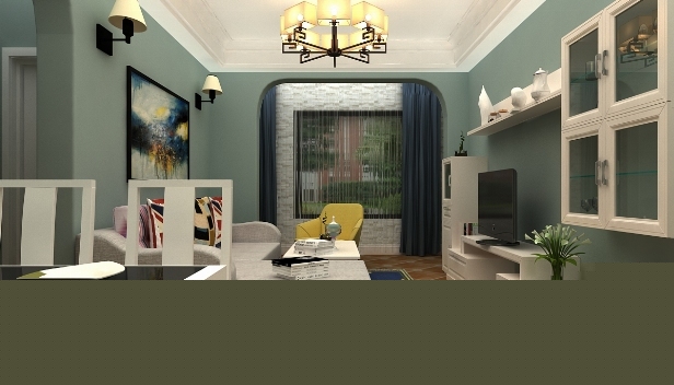 90㎡/兩室一廳一衛/美式