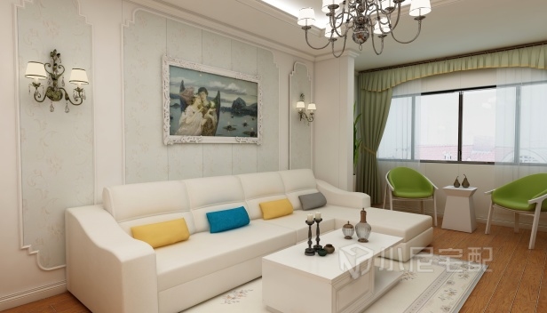 92㎡/兩室一廳一衛(wèi)/歐式