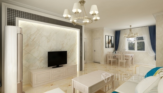 85㎡/兩室一廳一衛/歐式