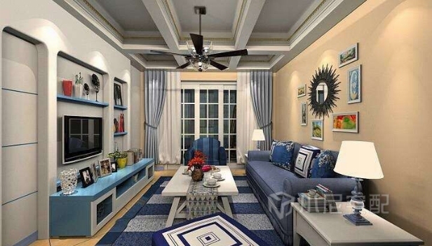 96㎡/三室一廳一衛/地中海