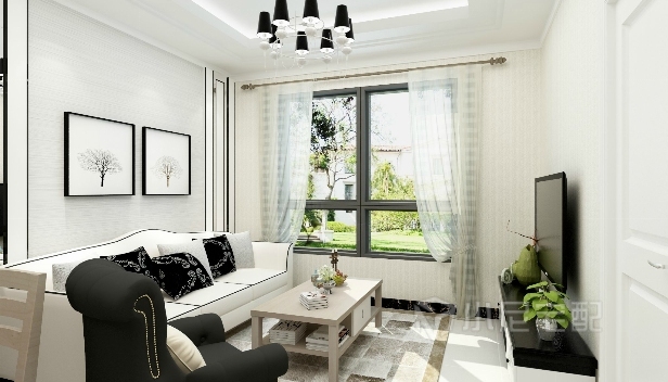 80㎡/兩室一廳一衛/現代