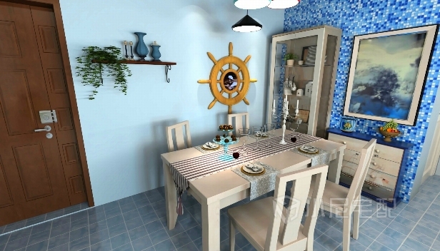 90.78㎡/三室一廳兩衛/混搭