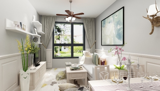 50㎡/一室一廳一衛/美式