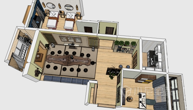 110㎡/兩室一廳一衛/日式