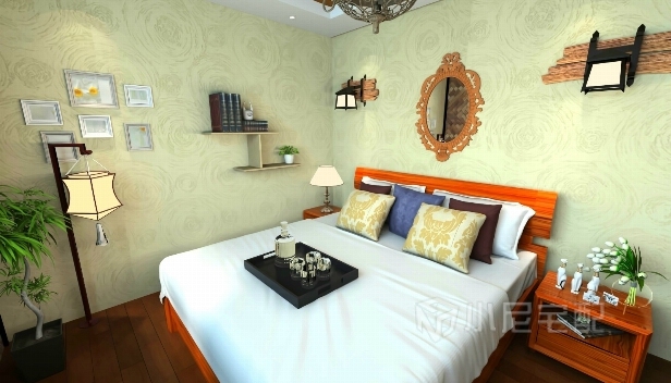 64㎡/兩室兩廳一衛/混搭