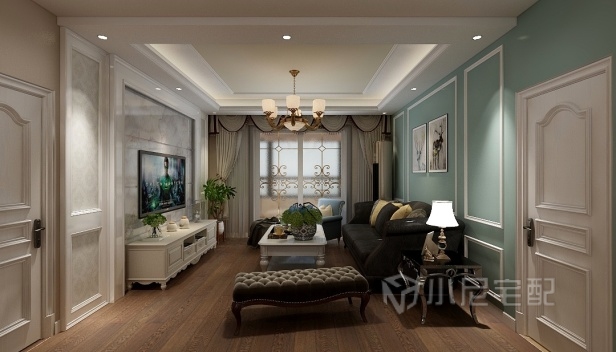 140㎡/三室兩廳兩衛/美式