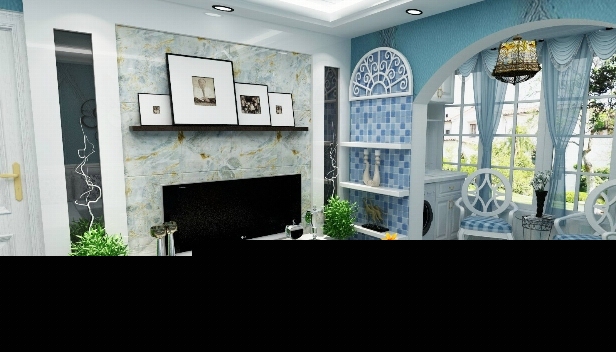 90㎡/兩室兩廳一衛/地中海