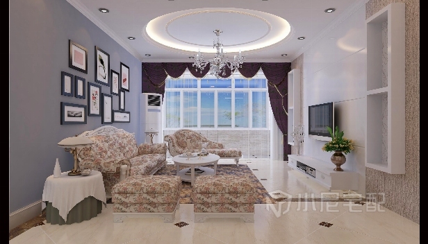 91.36㎡/三室兩廳兩衛/歐式